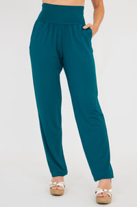 Clair Pant, Teal, Bamboo