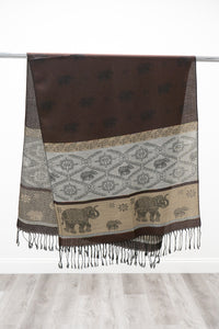 Pashmina Scarf, Elephant