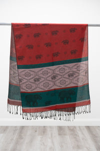 Pashmina Scarf, Elephant