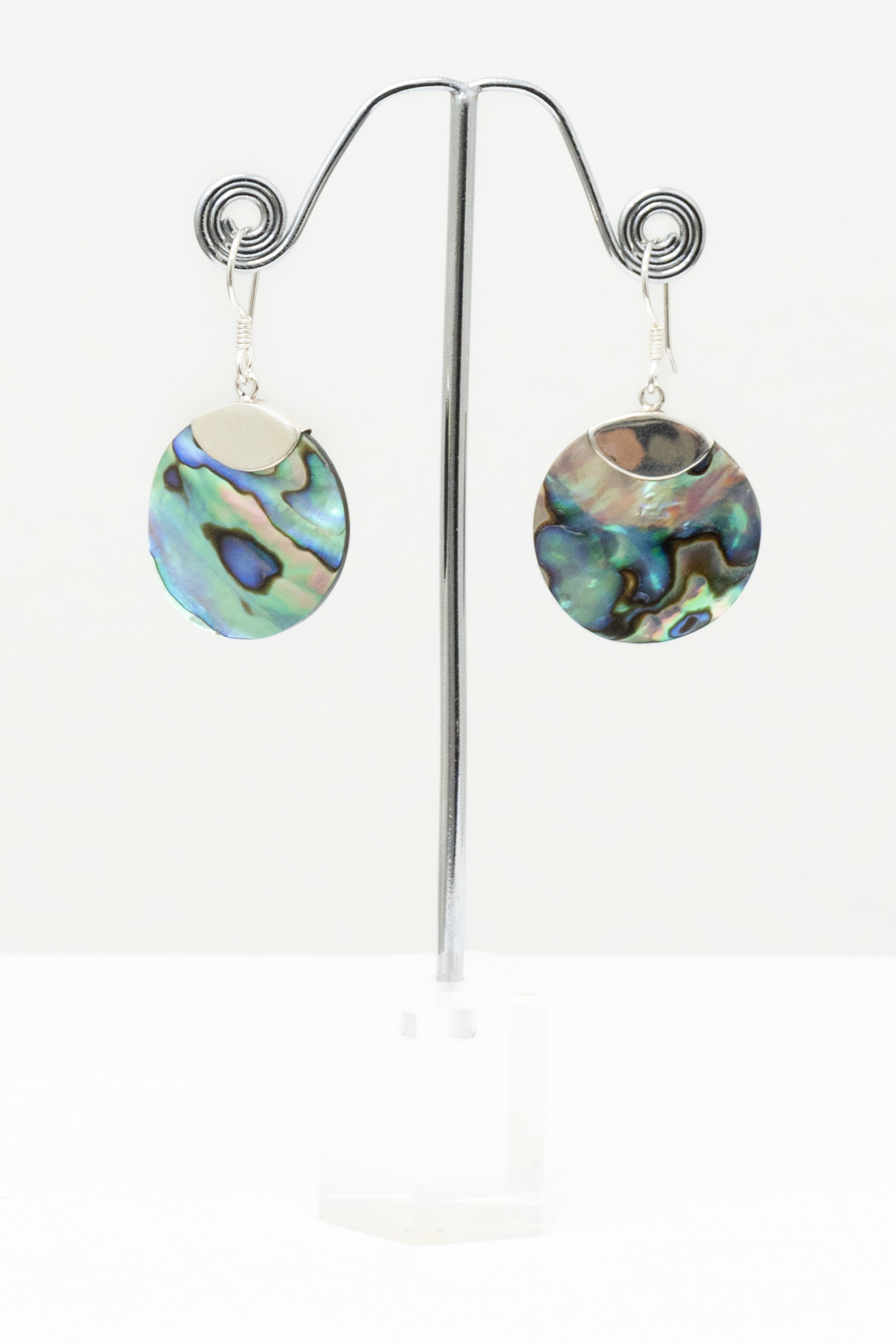 Coral Shell Circle Earrings - 20263