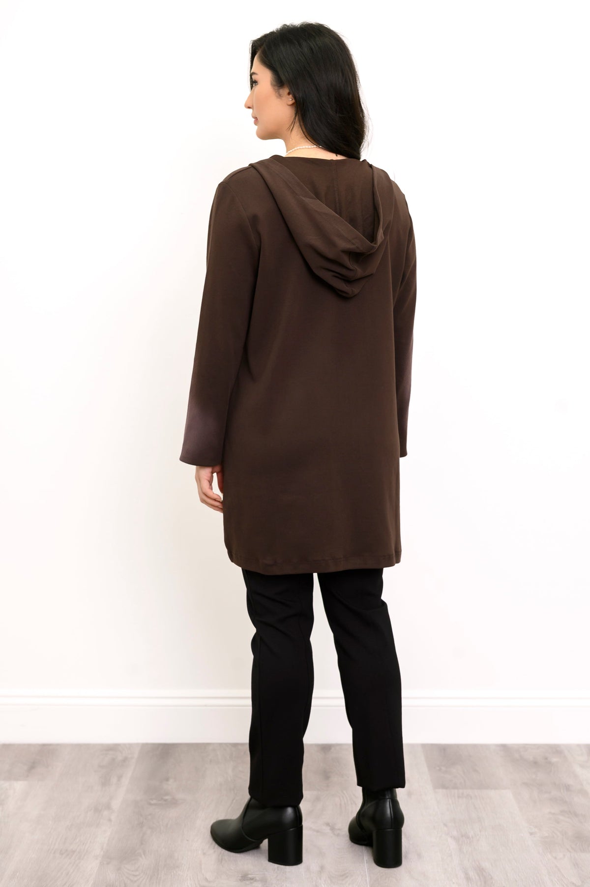 Cortes Jacket, Black Coffee, Bamboo Fleece