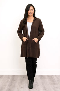 Cortes Jacket, Black Coffee, Bamboo Fleece