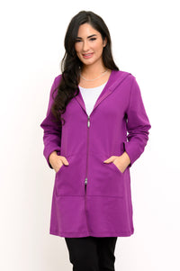 Cortes Jacket, Grape Juice, Bamboo Fleece