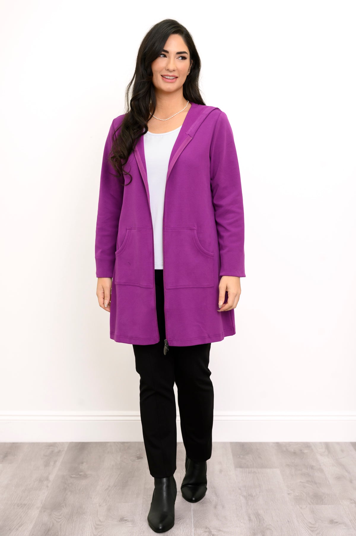 Cortes Jacket, Grape Juice, Bamboo Fleece