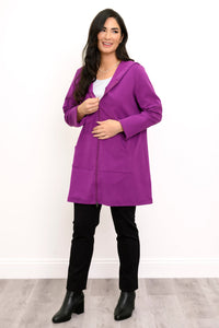 Cortes Jacket, Grape Juice, Bamboo Fleece