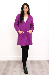 Cortes Jacket, Grape Juice, Bamboo Fleece