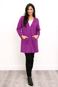 Veste Cortes, Jus de raisin, Polaire bambou