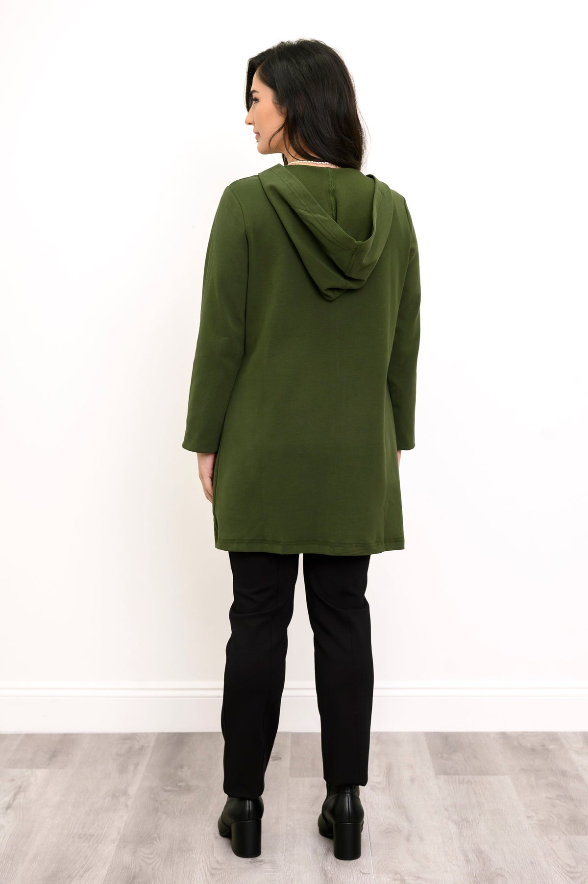 Veste Cortes, Vert Kombu, Molleton de bambou
