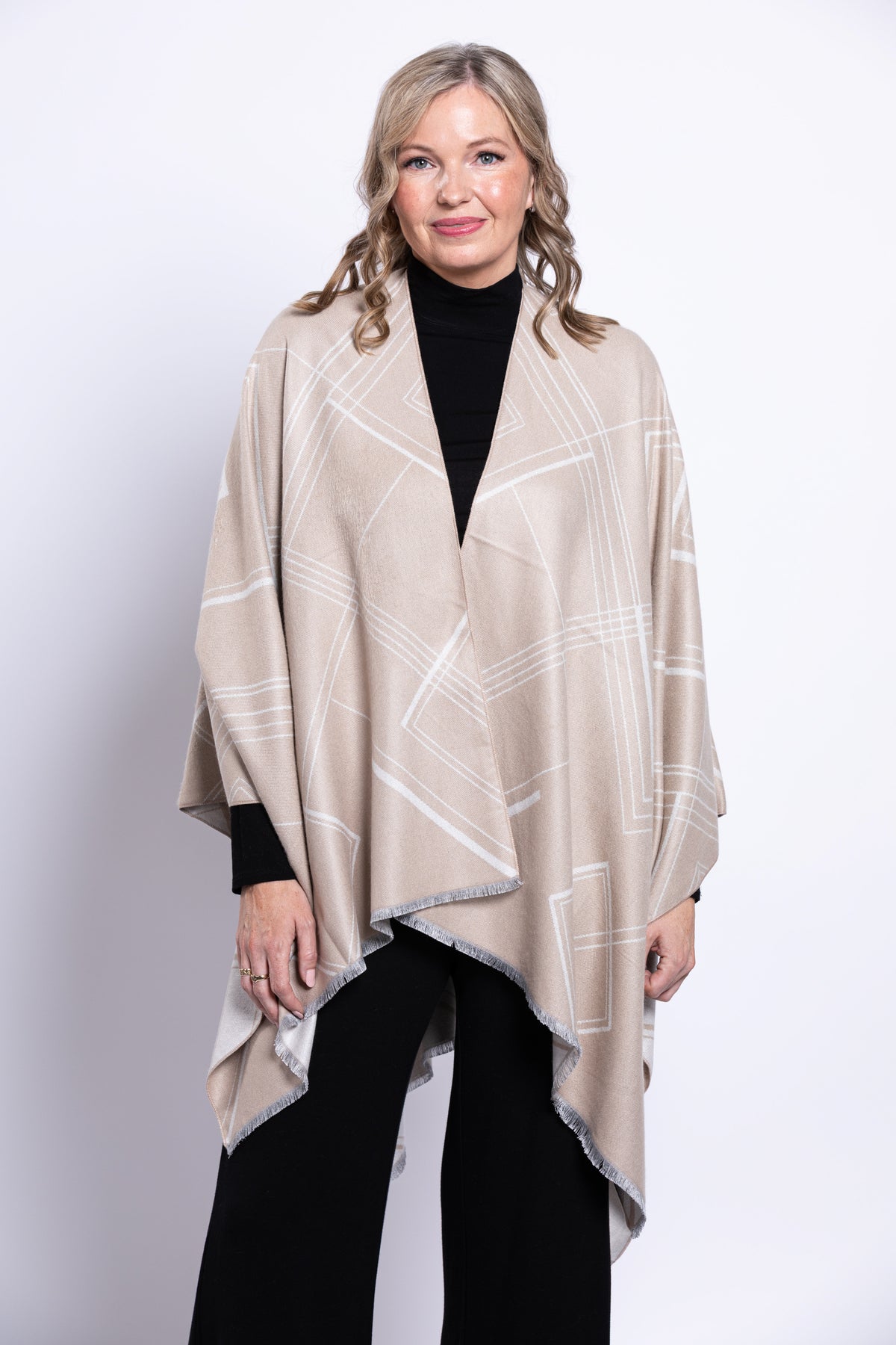 Cozy Wrap, Tan, One Size