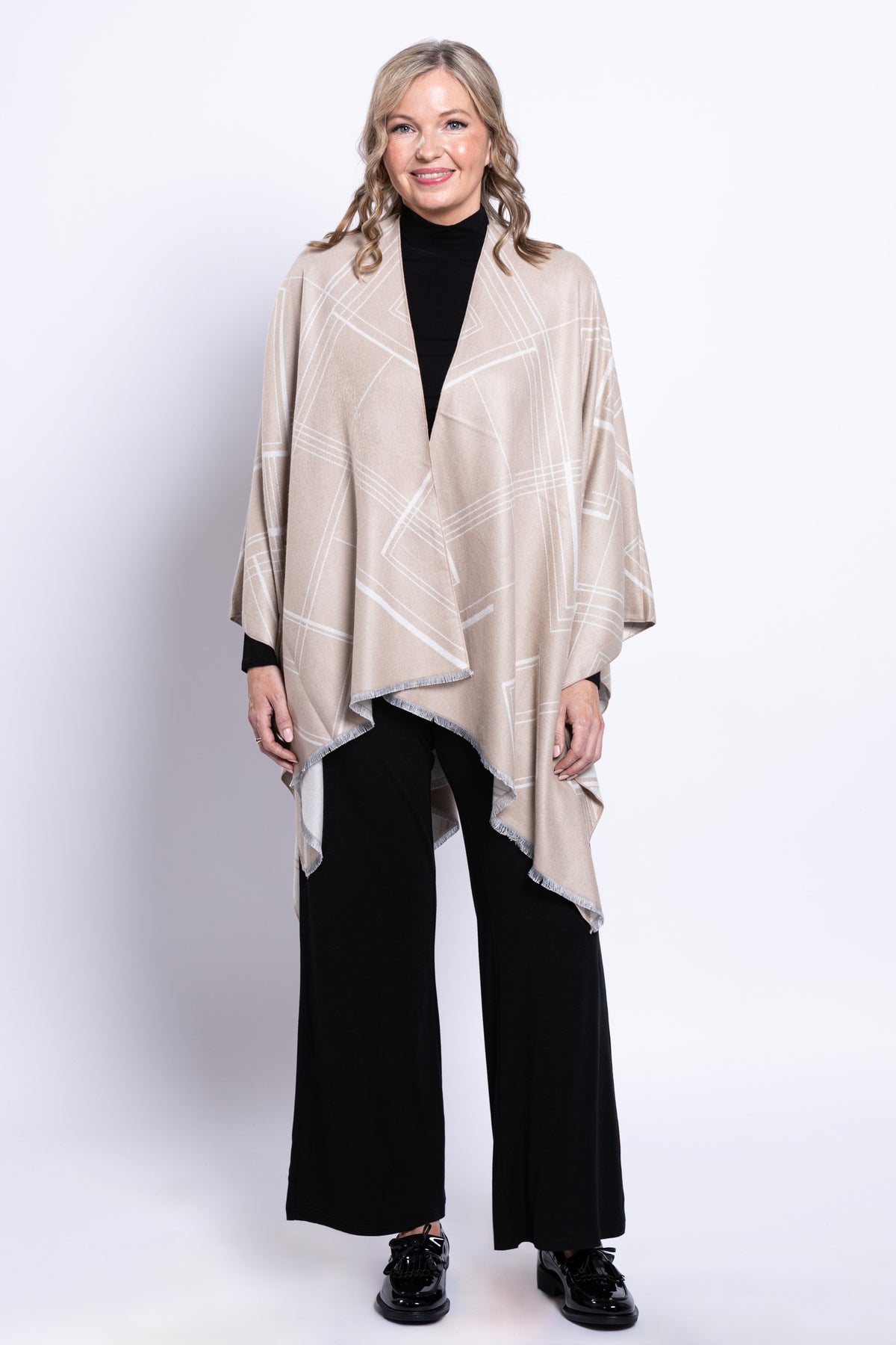 Cozy Wrap, Tan, One Size