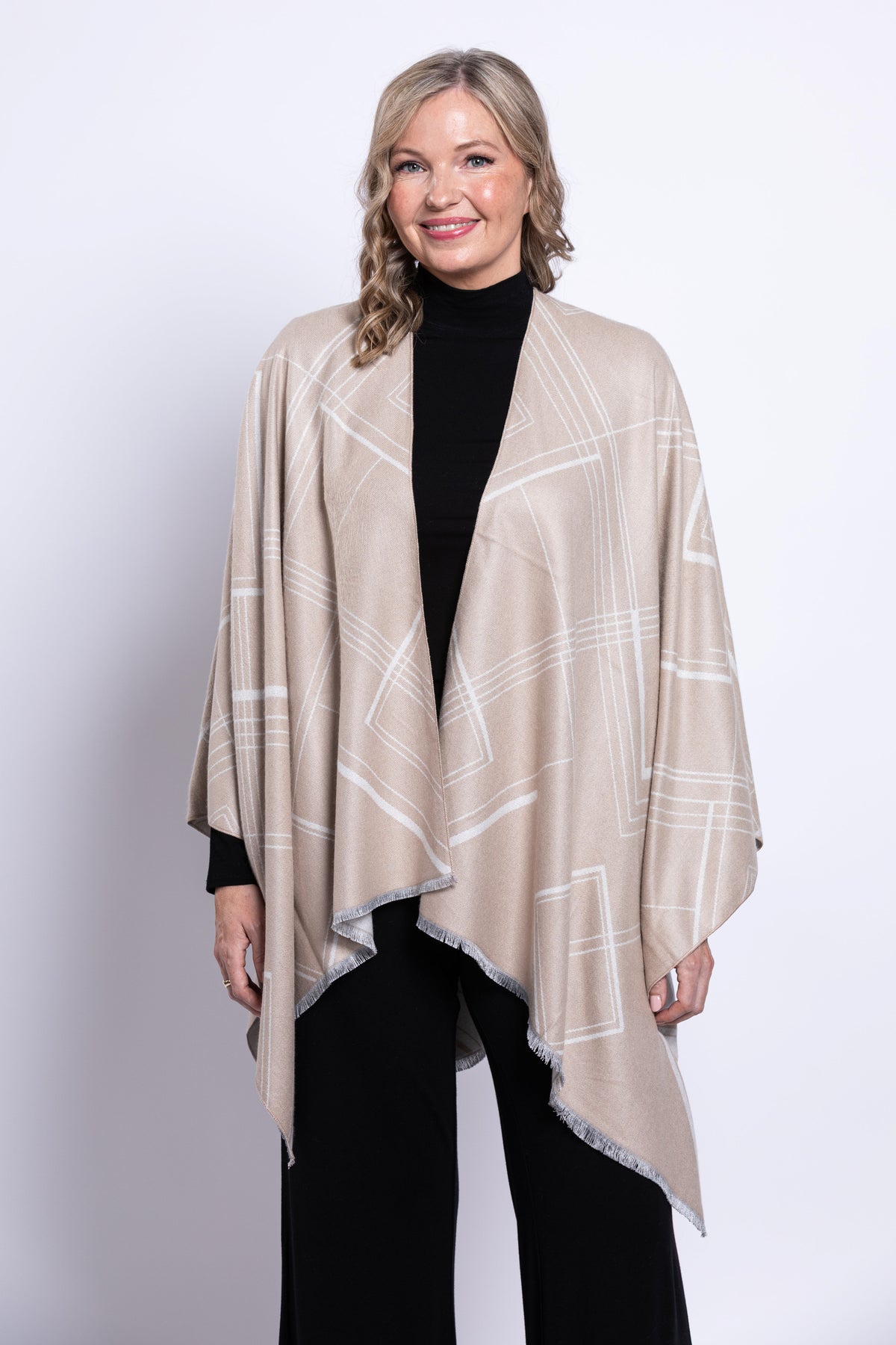 Cozy Wrap, Tan, One Size