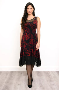 Danube Dress, Floral Trace, Bamboo