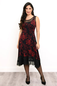 Danube Dress, Floral Trace, Bamboo