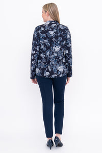 Debbie L/S Top, Indigo Vibe, Bamboo