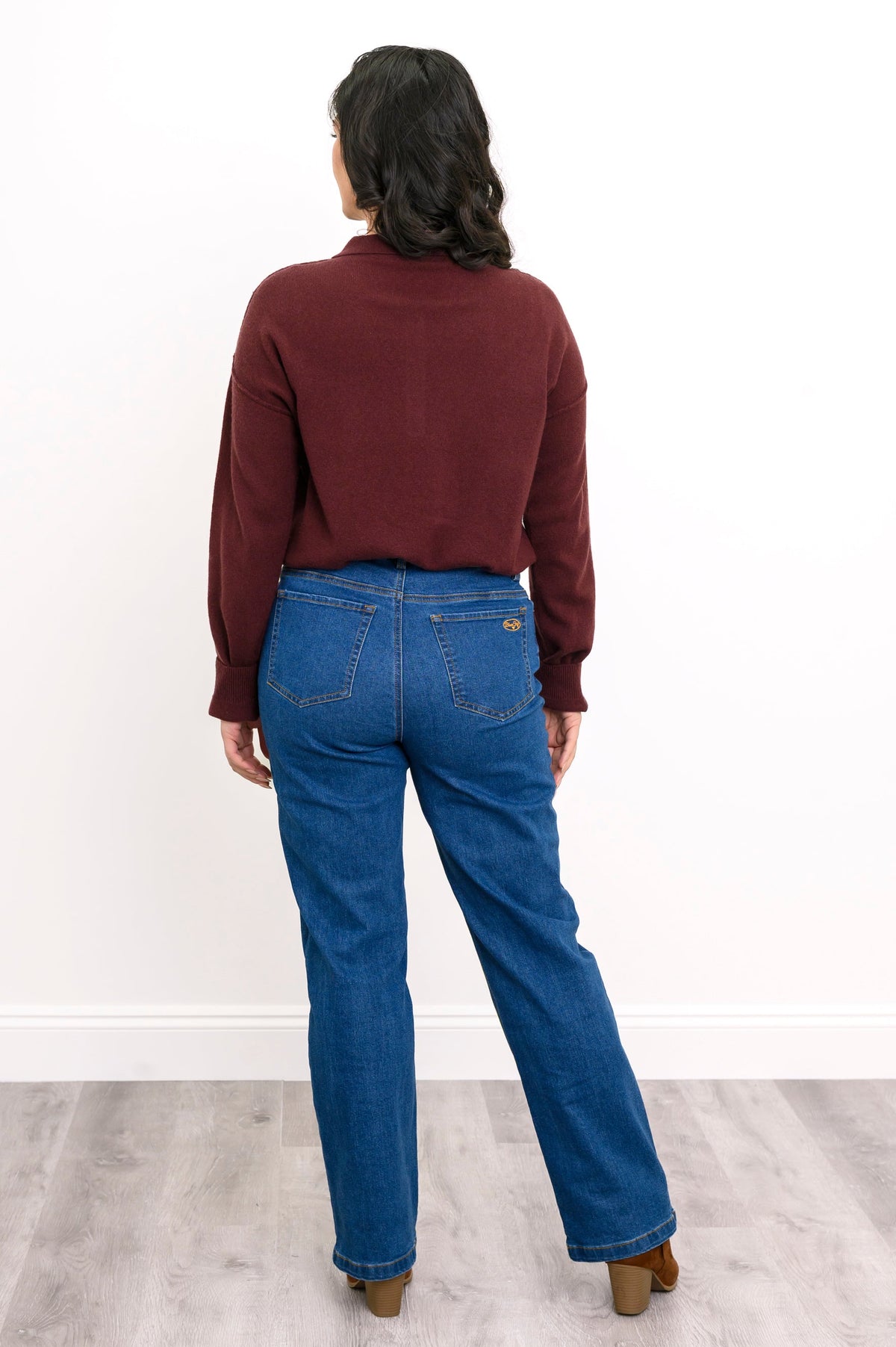 Diana Sweater, Burgundy, Wool Cashmere