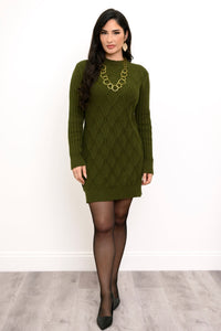 Dina Sweater, Vintage Green, Cotton