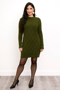 Dina Sweater, Vintage Green, Cotton