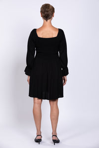 Eden Dress, Black, Linen Bamboo