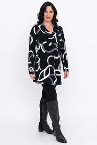 Edwina L/S Tunic, BW Focus, Bamboo