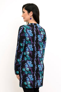 Edwina Long Sleeve Tunic, Blue Hour, Bamboo