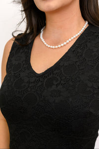 Robe Elizabeth, noire, bambou