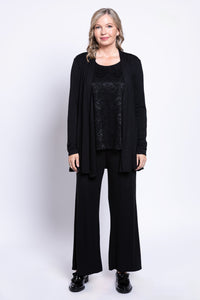 Justine Sweater, Black, Bamboo Cotton