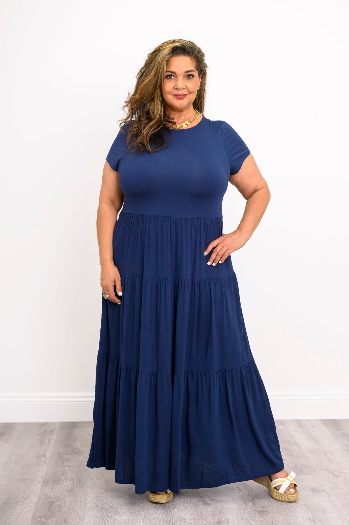 Erin Dress, Indigo, Linen Bamboo