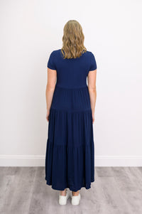 Erin Dress, Indigo, Linen Bamboo