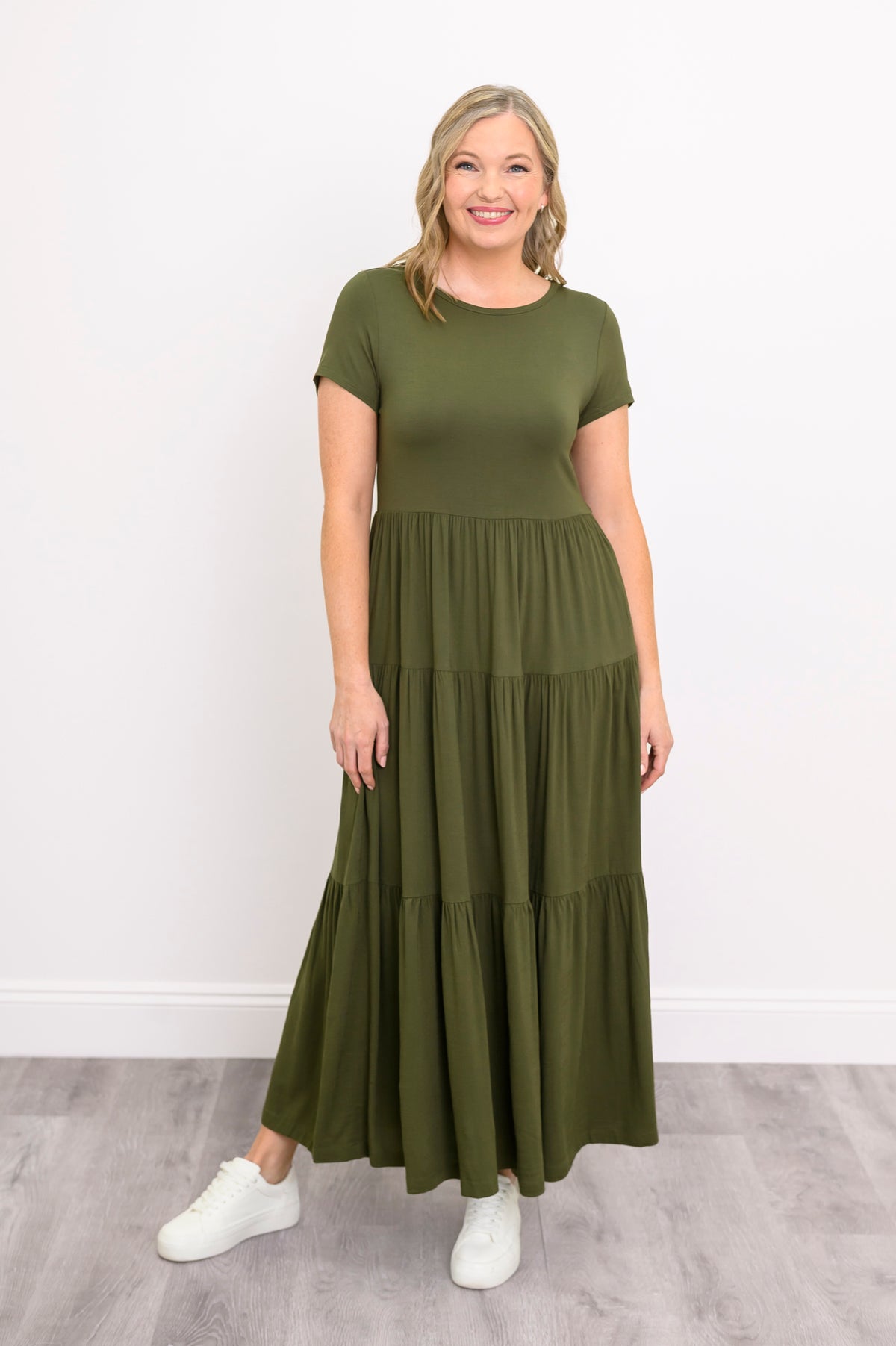 Erin Dress, Khaki, Linen Bamboo