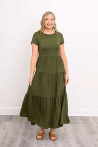 Erin Dress, Khaki, Linen Bamboo