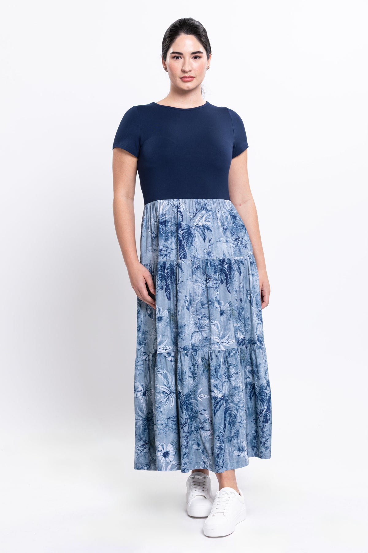 Erin Dress, Indigo Escape, Linen Bamboo