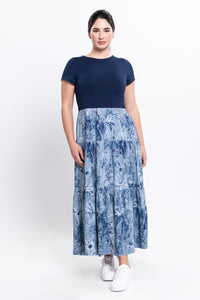 Erin Dress, Indigo Escape, Linen Bamboo