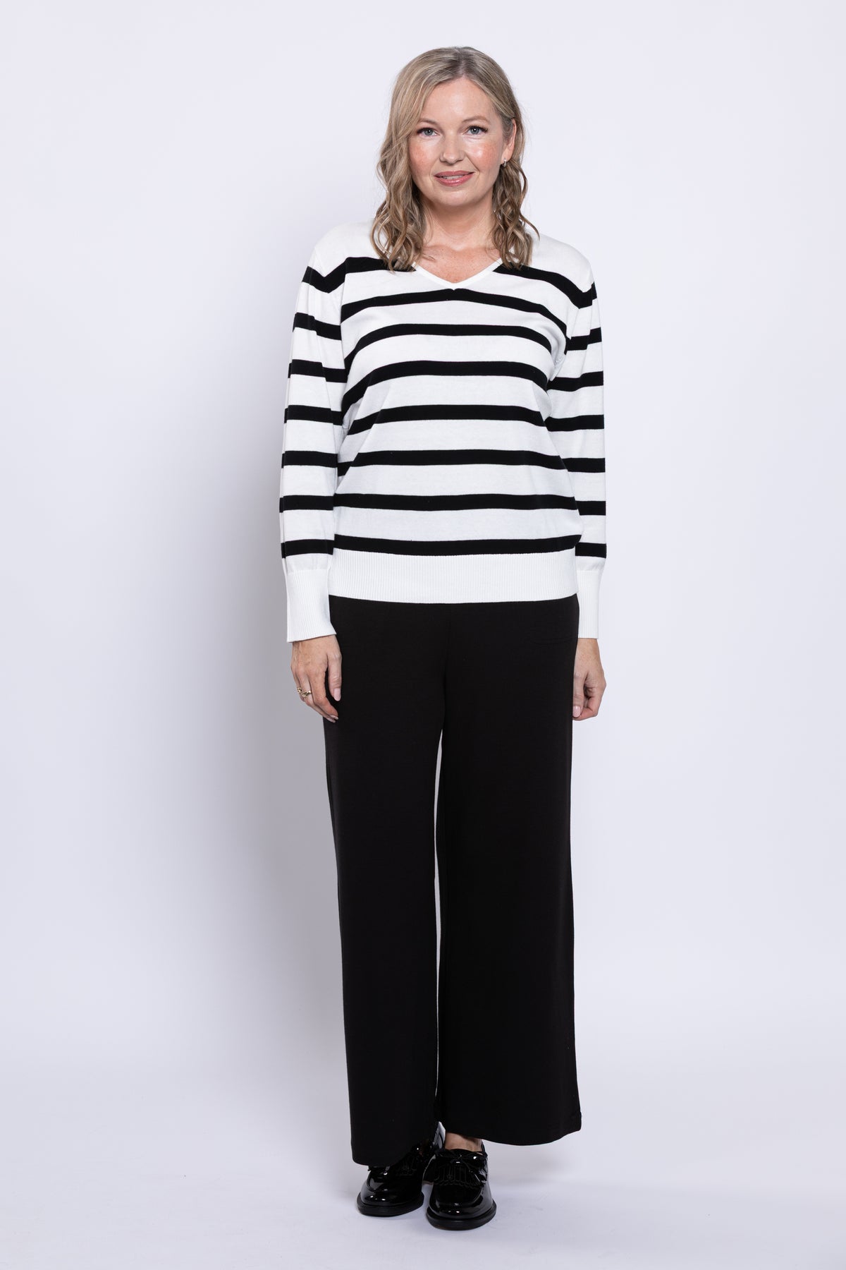 Essex Sweater, Winter Stripe, Cotton