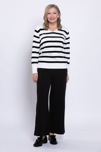 Essex Sweater, Winter Stripe, Cotton