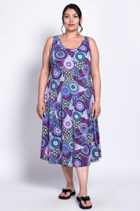 Evangelina Dress, Royale Peacock, Bamboo