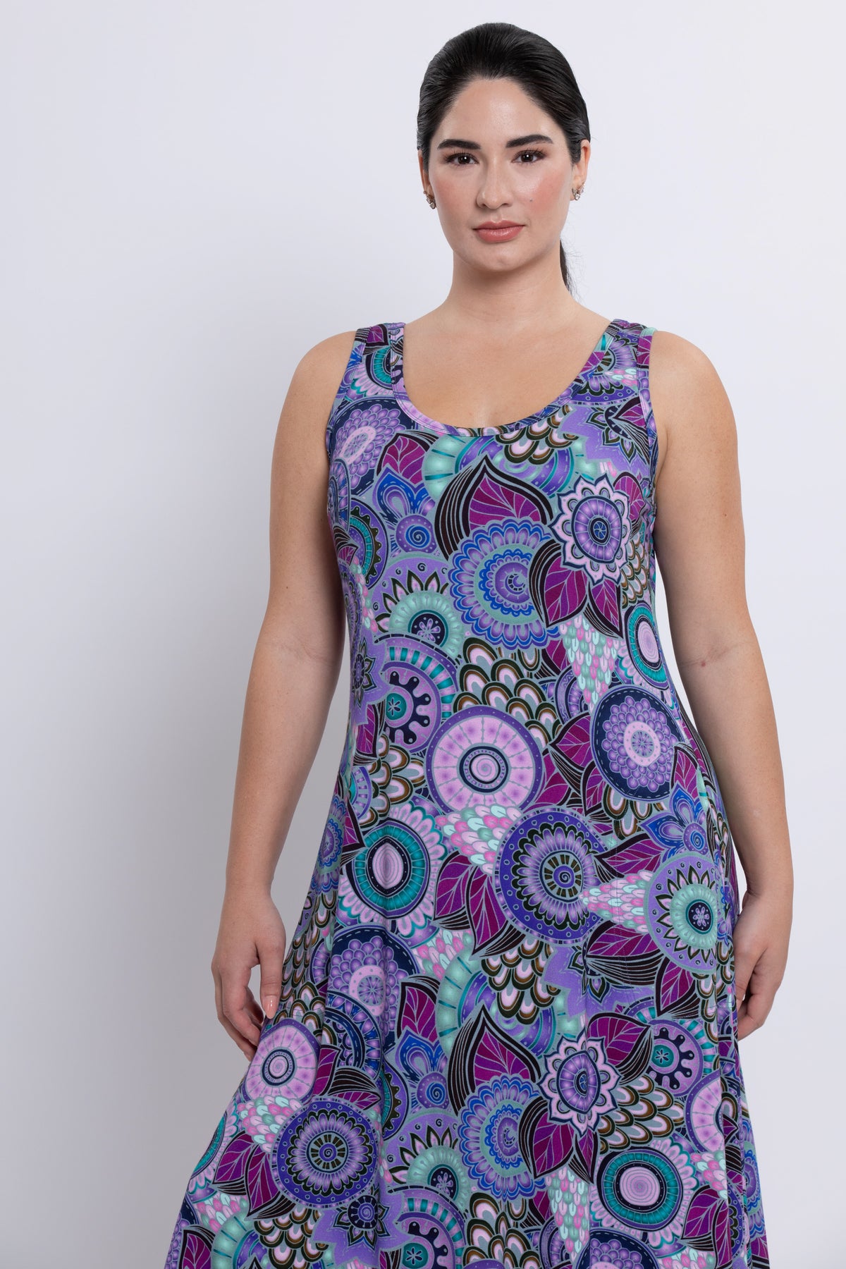 Evangelina Dress, Royale Peacock, Bamboo