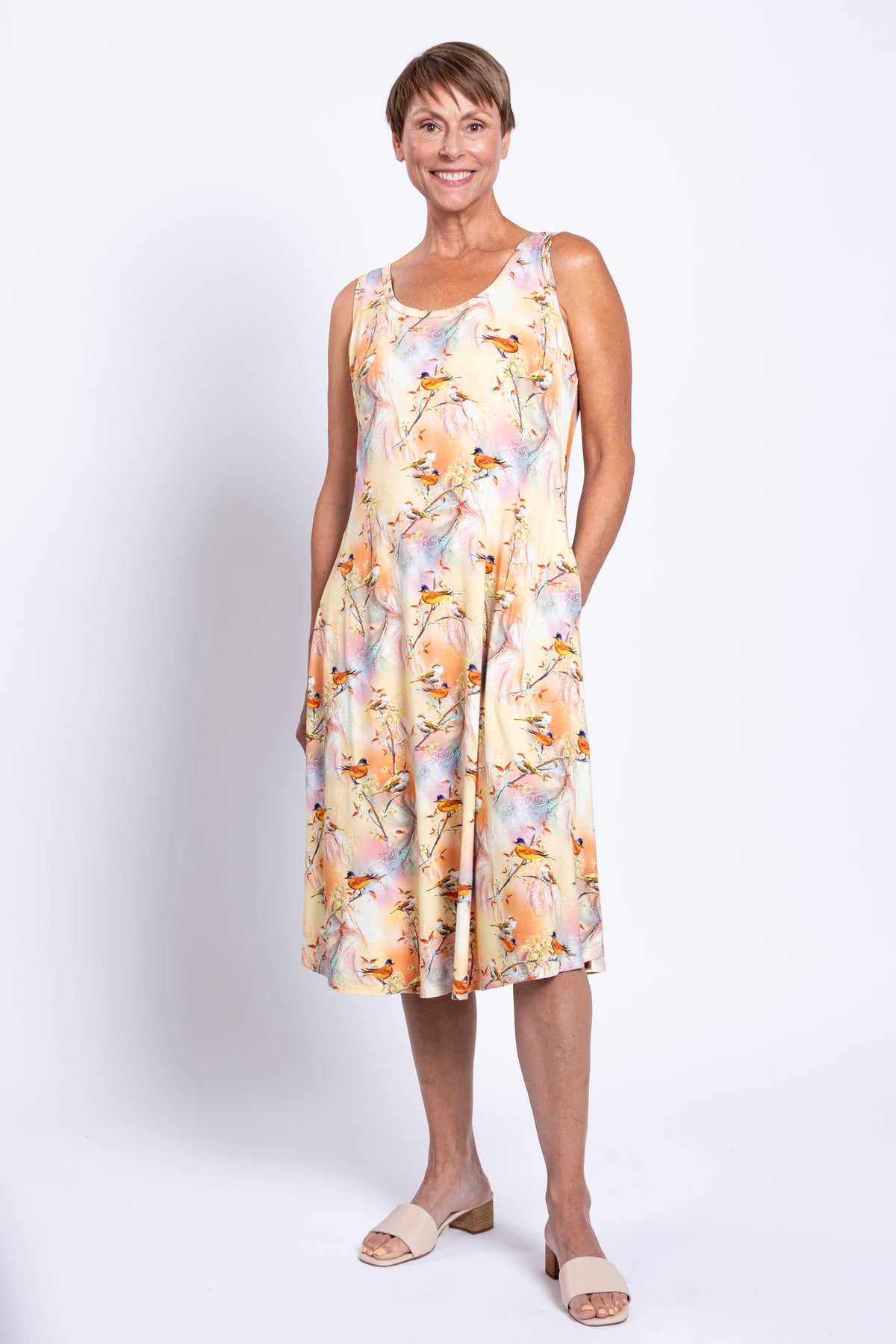 Evangelina Dress, Songbird, Bamboo