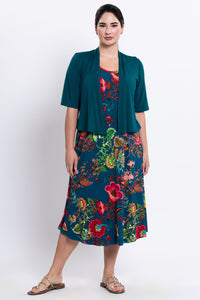 Evangelina Dress, Teal Fantasy, Bamboo