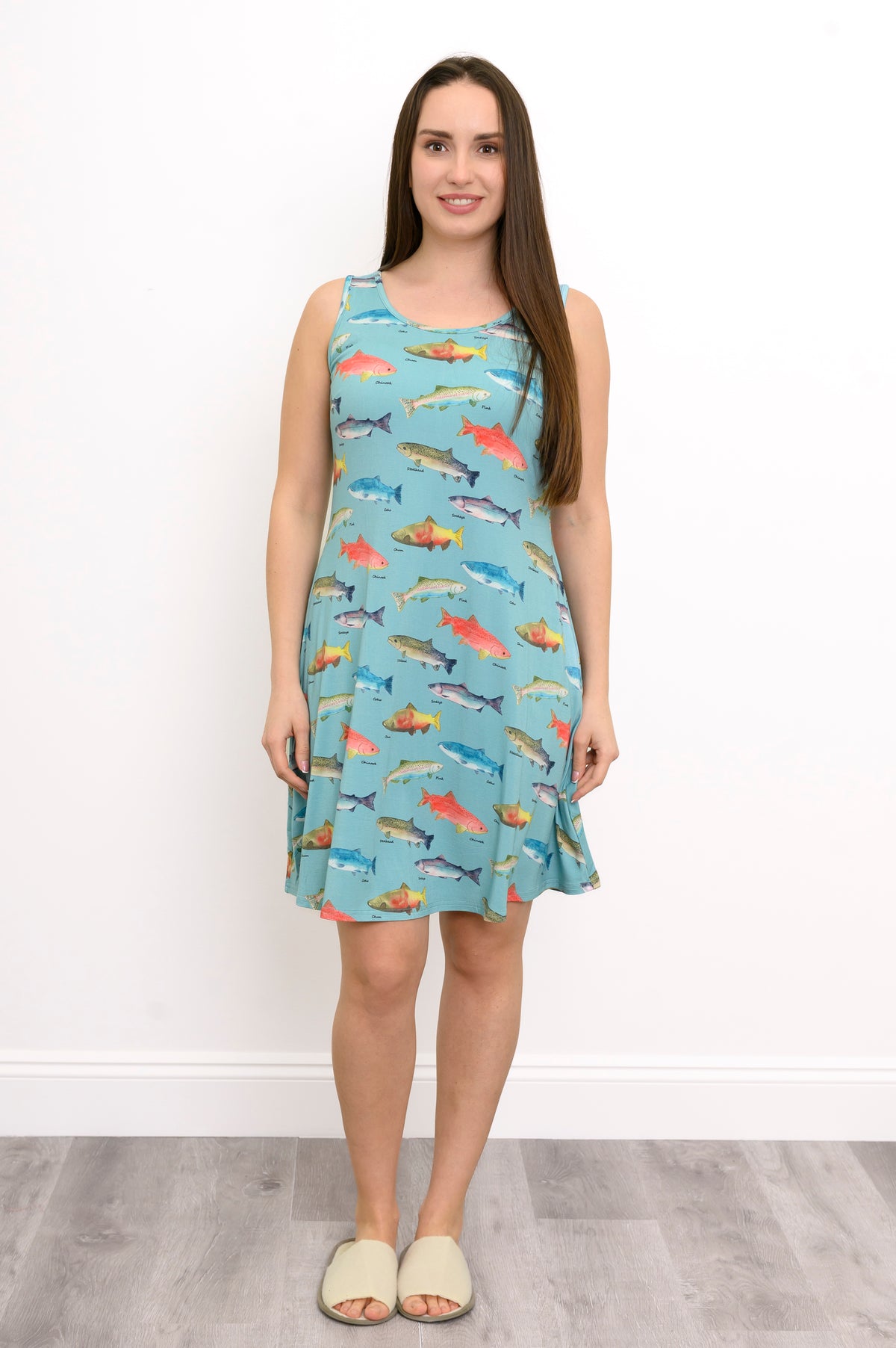 Robe Evangeline, Saumon du Canada, Bambou