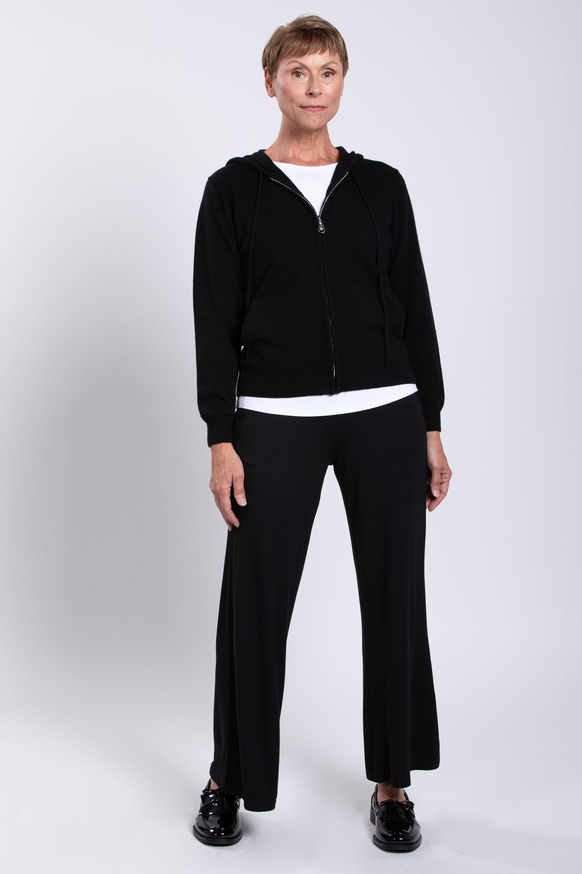 Finlay Sweater, Black, Wool Cashmere