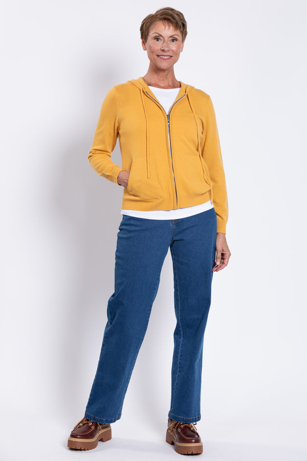 Finlay Sweater, Mustard, Wool Cashmere