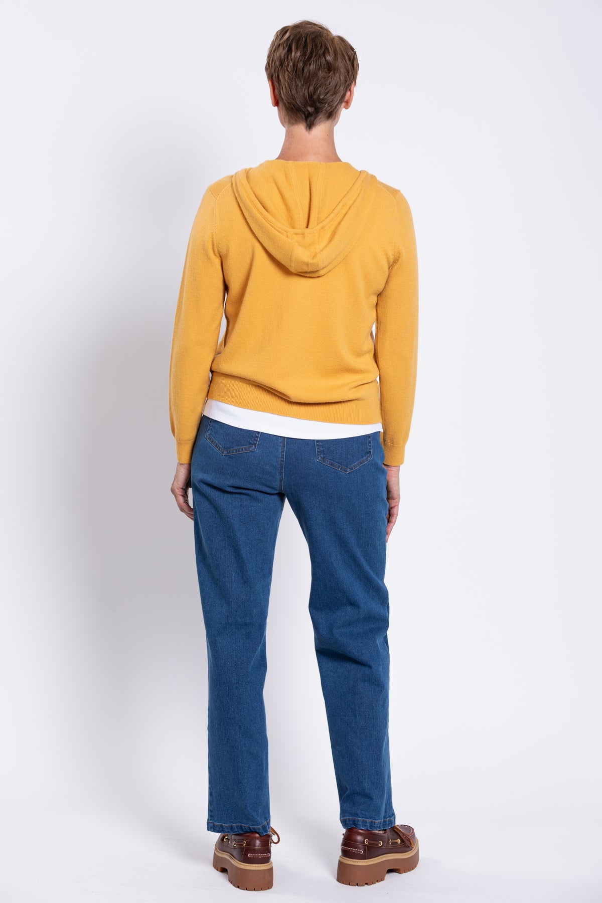 Finlay Sweater, Mustard, Wool Cashmere