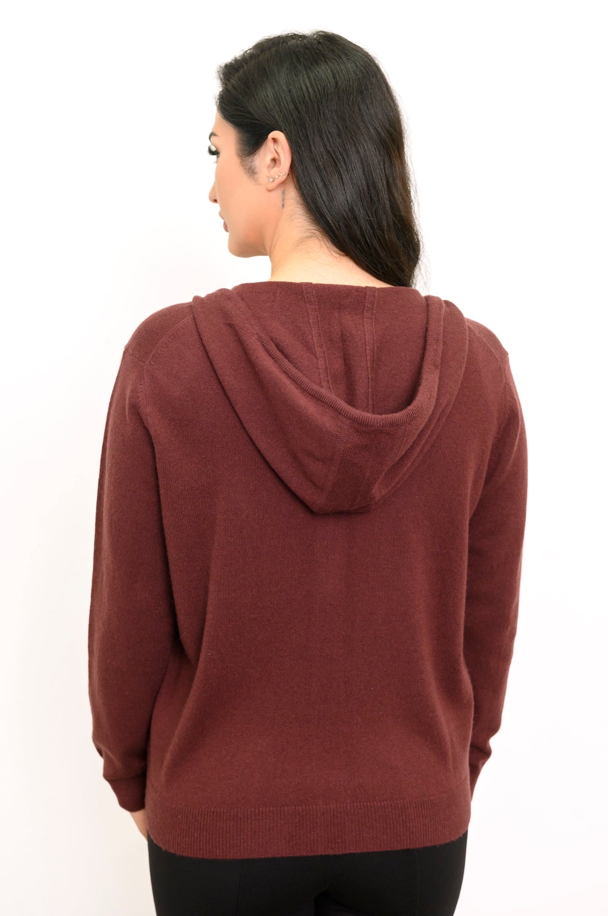 Pull Finlay, bordeaux, laine cachemire