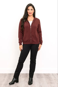 Finlay Sweater, Burgundy, Wool Cashmere