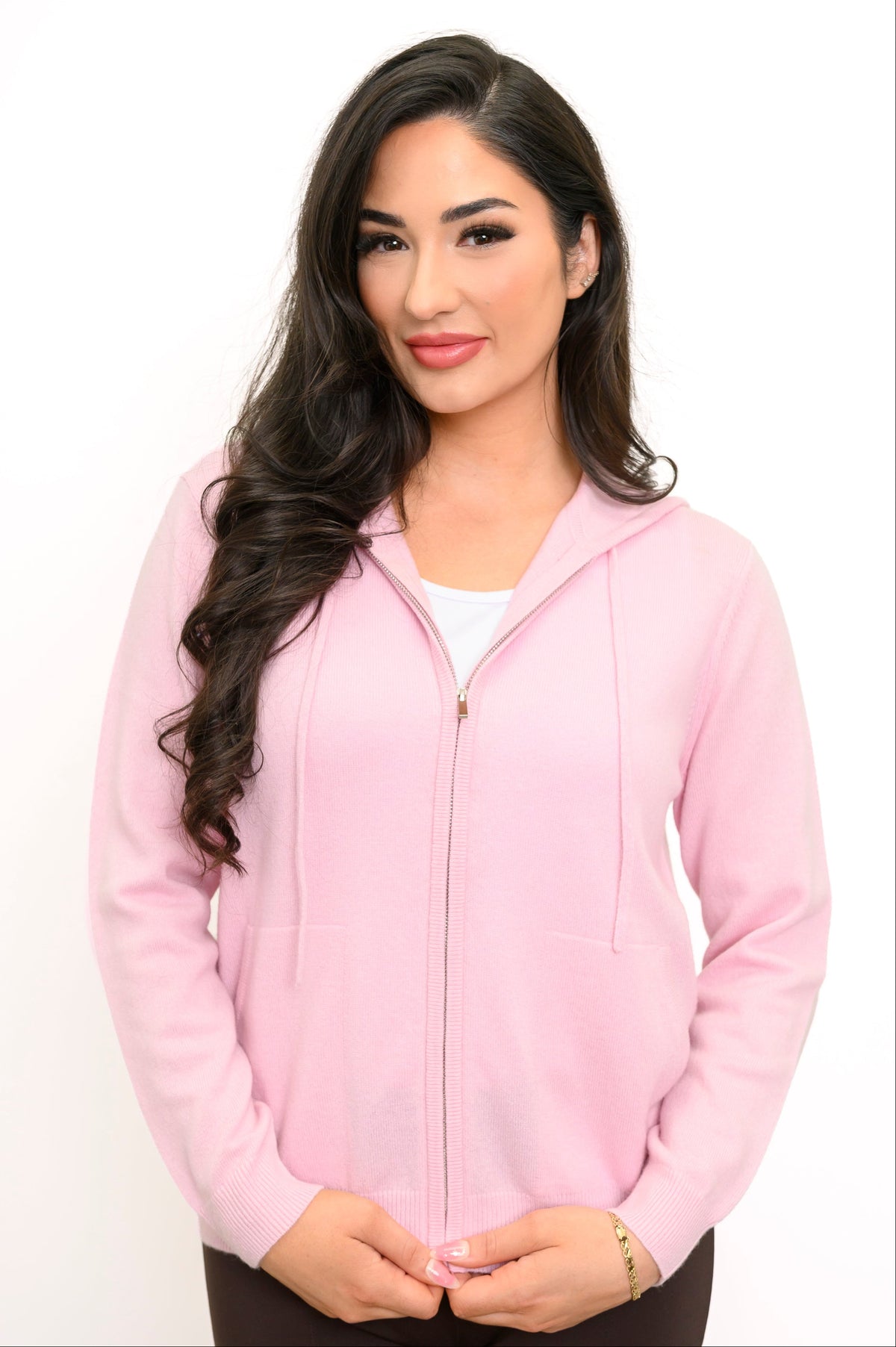 Finlay Sweater, Soft Pink, Wool Cashmere