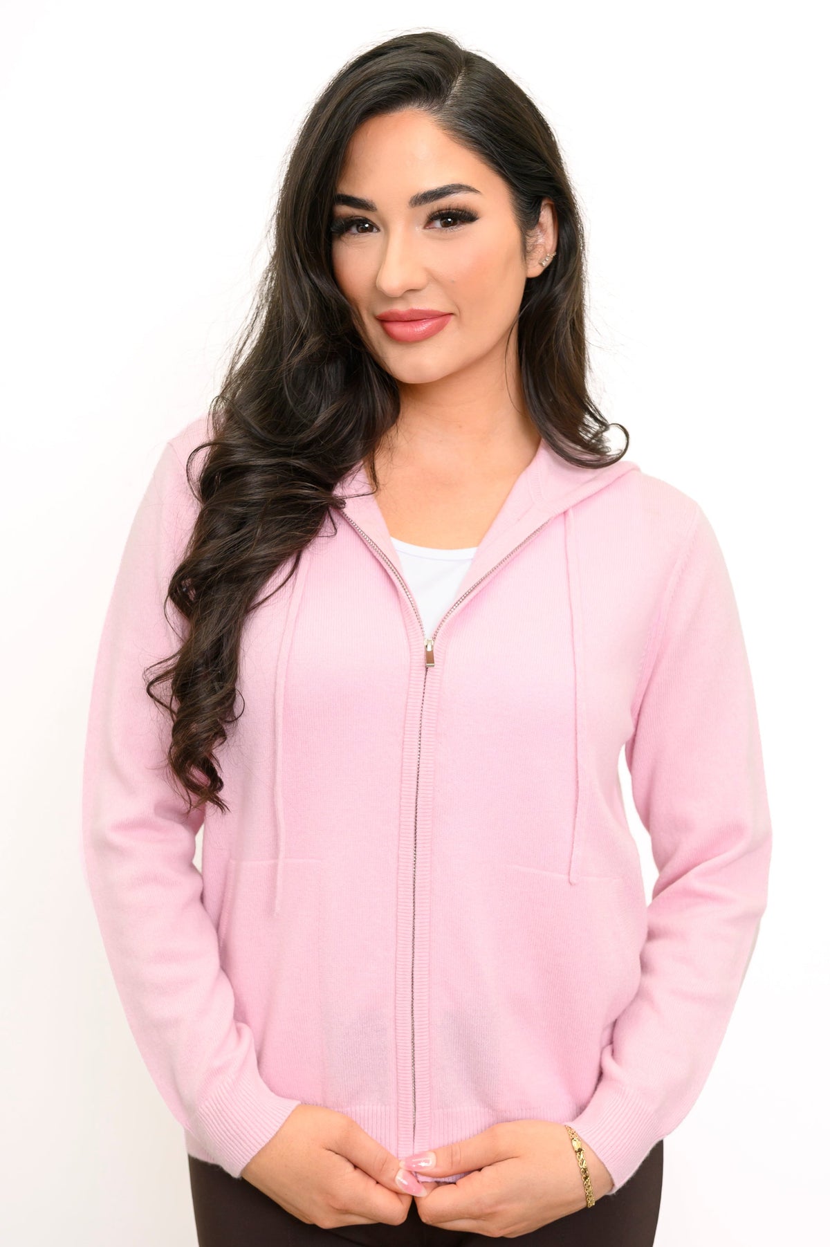 Finlay Sweater, Soft Pink, Wool Cashmere