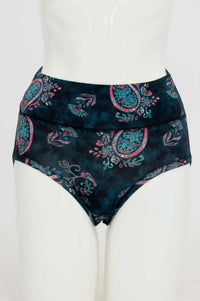 Front view of La Gaunche bamboo brief with paisley pattern