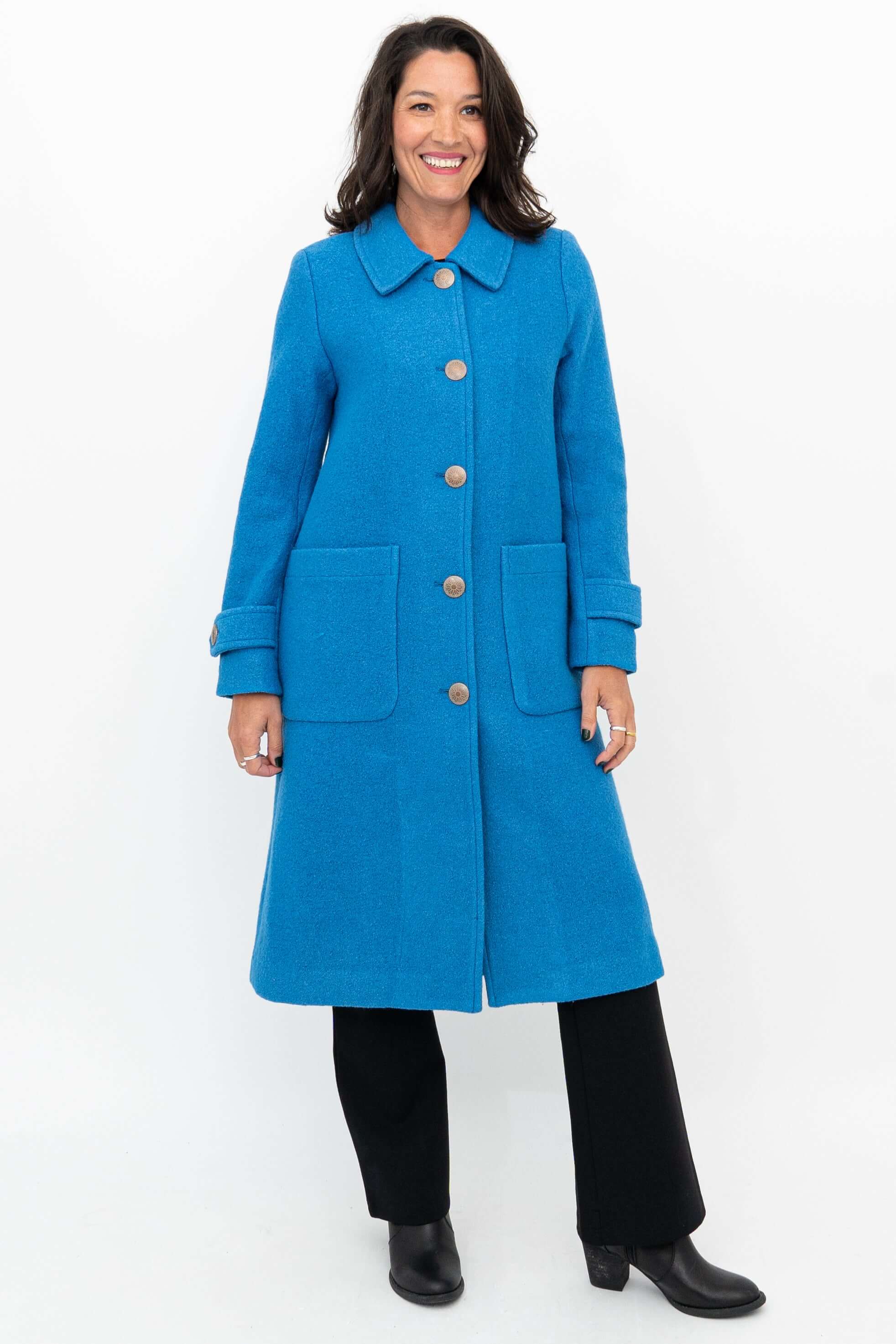 Edna Coat, Crystal, Boiled Wool – LTD CAD Retail Blue Sky Clothing Co