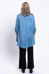 Gill Blouse, Lightweight Tencel Denim
