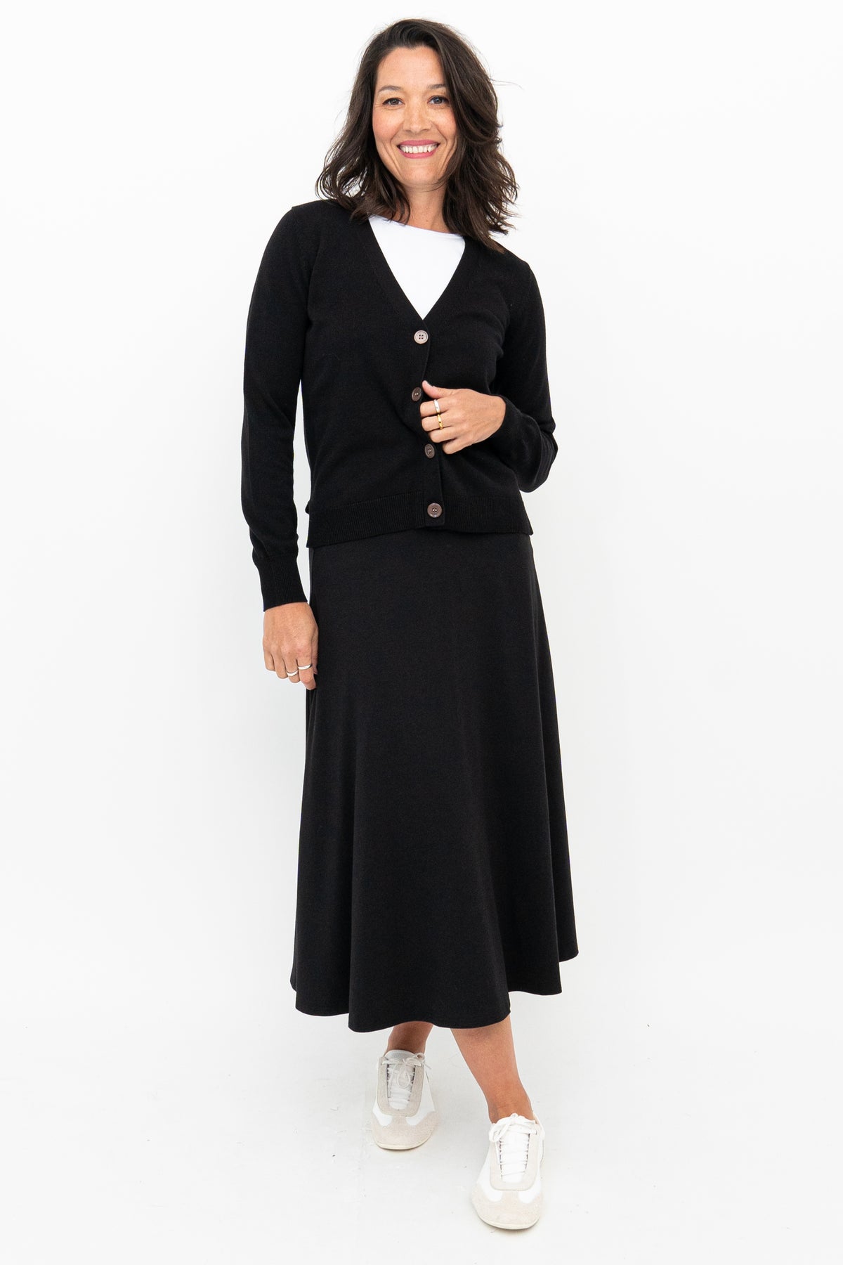 Gillian Skirt, Black, Bamboo
